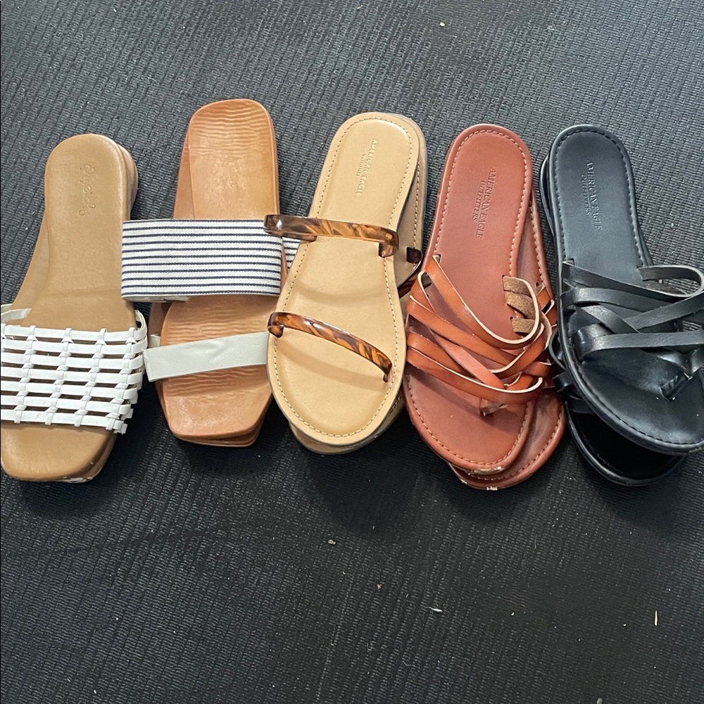 Stylish Women's Sandals Collection Bundle Size 7
